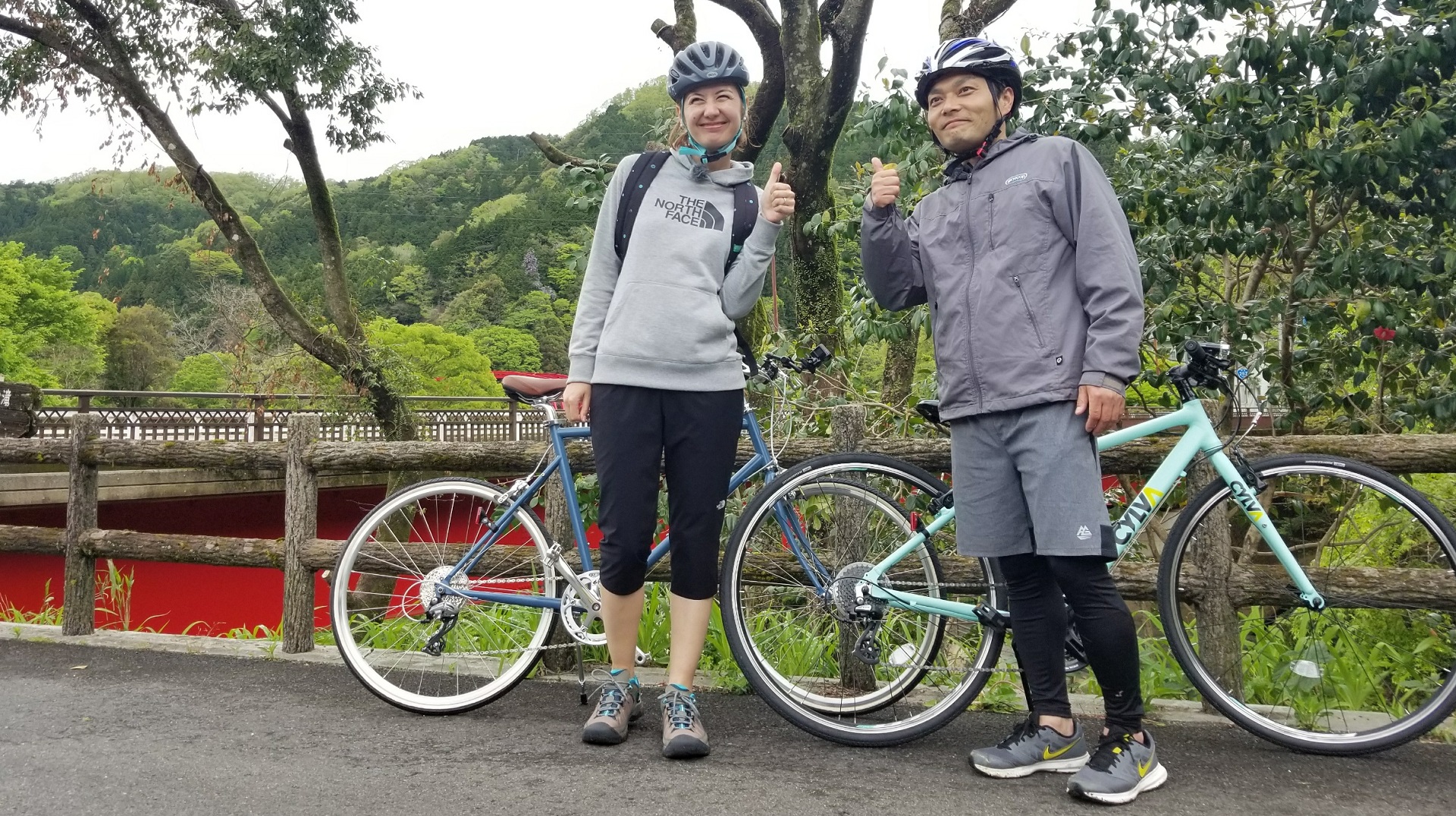 自転車 散歩
