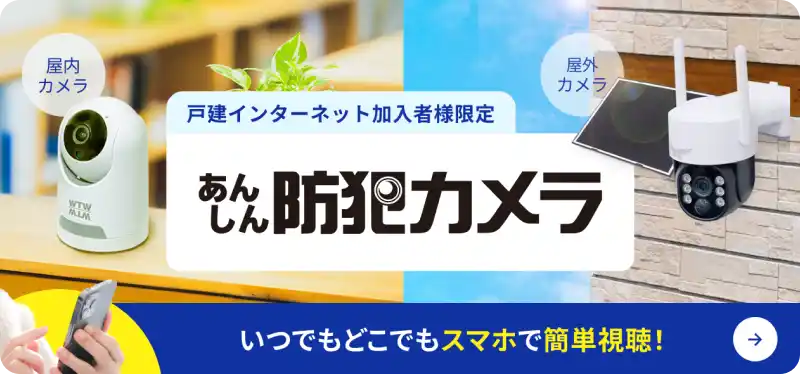 スマホで簡単！ひまわり光みまもりカメラ。外出先からでもおうちの様子をリアルタイムにチェック