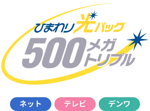 ひまわり光パック500メガトリプル