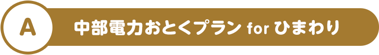 A 中部電力おとくプラン for ひまわり