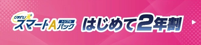 ひまわり光スマートAパックトリプル はじめて2年割
