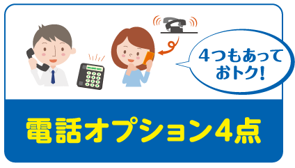 電話オプション4点