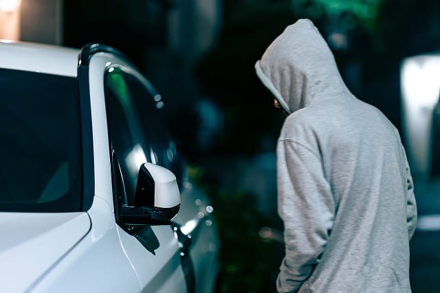 車上荒らし予防に