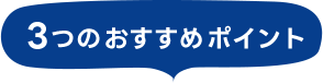 3つのおすすめポイント