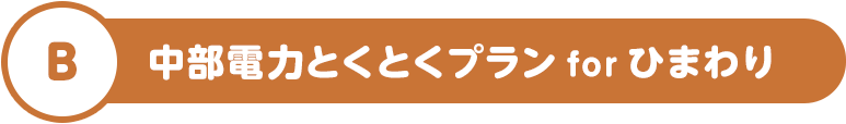 B 中部電力とくとくプラン for ひまわり