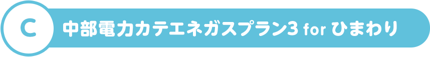 C 中部電力カテエネガスプラン3 for ひまわり