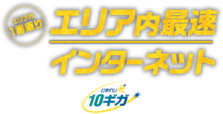 エリア内最速インターネット ひまわり光10ギガ ひまわりネットワーク株式会社